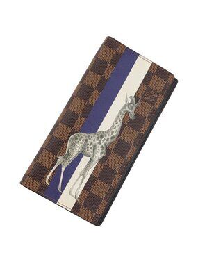 Louis Vuitton Wallet Damier Savannah Portefeuille Brazza